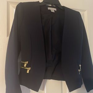 Navy Blazer - Zippers on the Side